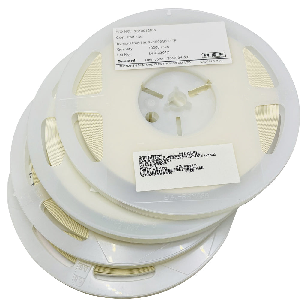 Ferrite SZ1005G121TF SMD 0402 120Ω 300mA Sunlord 10,000 pcs